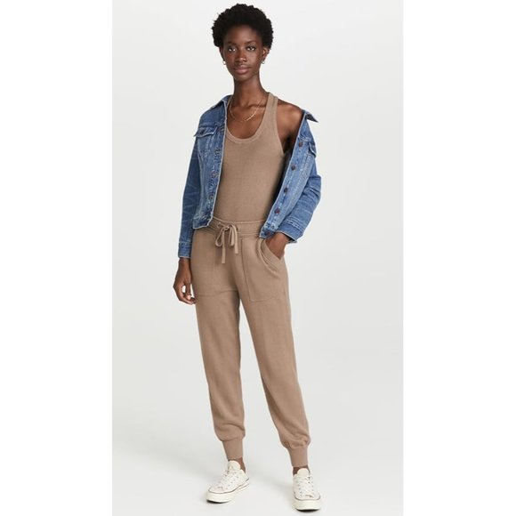 SPLENDID Talia Racerback Scoop Neck Sweater Tank in Toast - NWT - Size Large - Picture 4 of 7